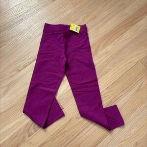 NWT Primary Kids Cozy Purple Leggings, Sz 6